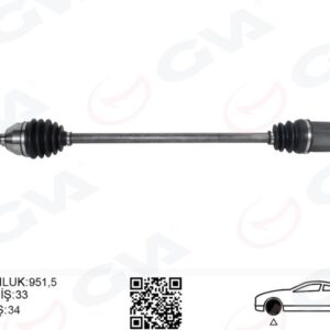KOMPLE AKS ÖN SAĞ OPEL ASTRA J 1.4 T-1.6i A-T 09-16