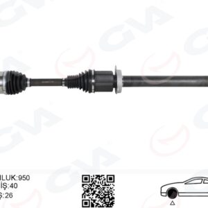 ÖN AKS KOMPLE SAĞ VOLVO S60 II 15 V60 I 15  V70 III 15  D2-T3-T4 OTOM. SANZIMAN 8 VITES