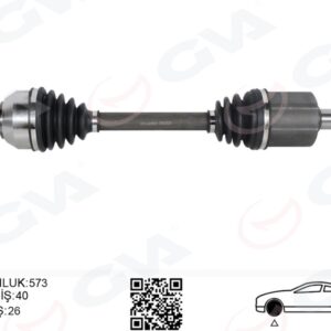 ÖN AKS KOMPLE SOL VOLVO S60 II 15  V60 I 15  V70 III 15  D2-T3-T4 OTOM. SANZIMAN 8 VITES