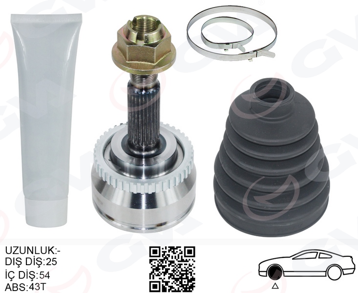 ÖN AKS KAFASI DIŞ SAĞ-SOL VOLVOS40 I 97 04 1.8 V40 I 97 04 1.8 30611702