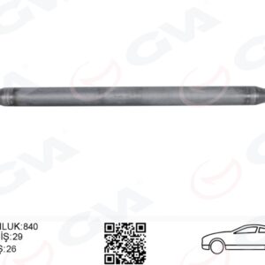 AKS MILI ARKA SOL INCE KISA 840mm MERCEDES SPRINTER B906 . VW CRAFTER 30-35-50 Z:26-29