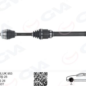 ÖN AKS KOMPLE SAG VOLVO S40 I V40 I 1.8-2.0 97 04