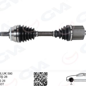 ÖN AKS KOMPLE SOL VOLVO S40 I V40 I 1.8-2.0 97 04