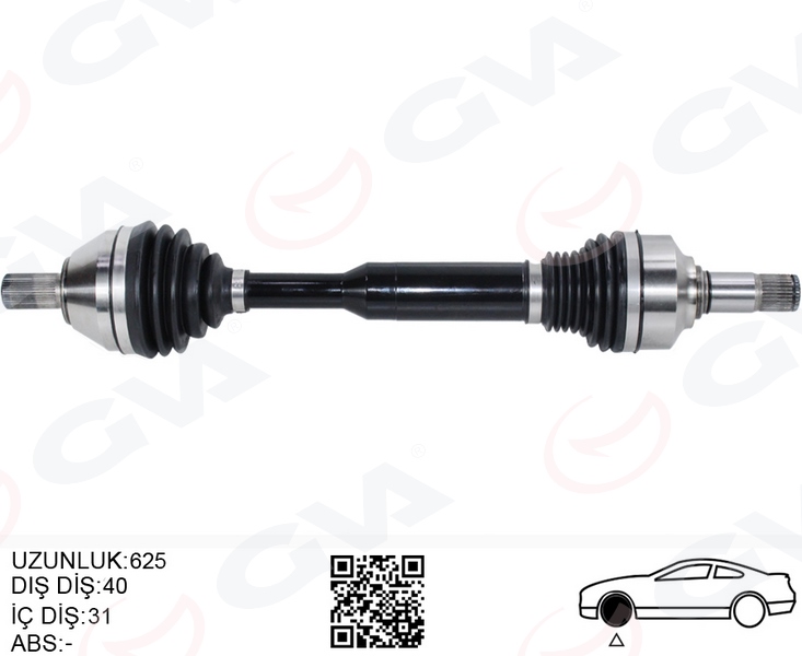 ÖN AKS KOMPLE SOL VOLVO XC60 I 15 17 D4-D3 MANULE 6 VİTES 36010064-31325701