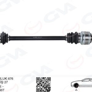 KOMPLE AKS ARKA SAĞ BMW E46 676MM 33211229588