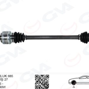 KOMPLE AKS ARKA SAĞ BMW E81 E82 E87 E90 E91 E92 E93 665MM OTOM. SANZ. 33217523960-33217547070-33217553562