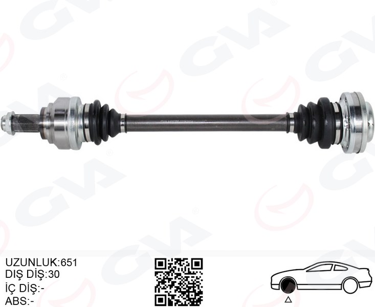 KOMPLE AKS SAĞ/SOL BMW E60 E63 E64 E65 E66 E87 E90 E92 E93 E81 E82 651MM DİŞ 30 7572683-7572432-7561790-7572430