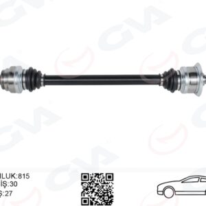KOMPLE AKS ARKA SAĞ BMW N20 F10 F12 F13 F06 814MM DİŞ 30 DİFERANSİYEL DİŞ 27
