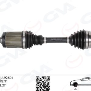 KOMPLE AKS ÖN SOL BMW X1 E84 09 15 501MM 31607605511