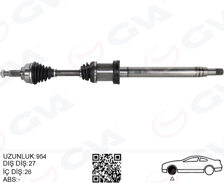 KOMPLE AKS ÖN SAĞ JAGUAR X-TYPE I X400 2.2 D 954MM C2S24982-C2S29730-C2S39944-C2S40434