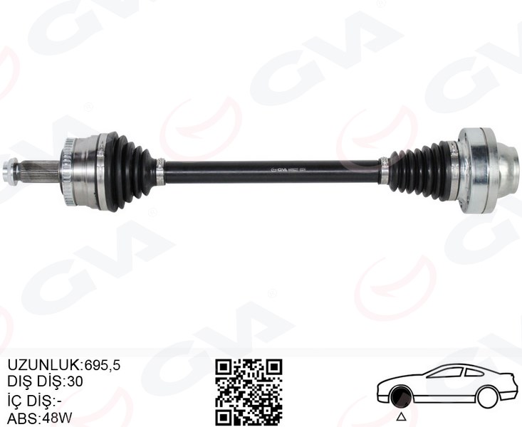 KOMPLE AKS ARKA SAĞ/SOL RANGE ROVER 3 VOGUE L322 02 12 692MM IED000081-IED500040-TOB500330