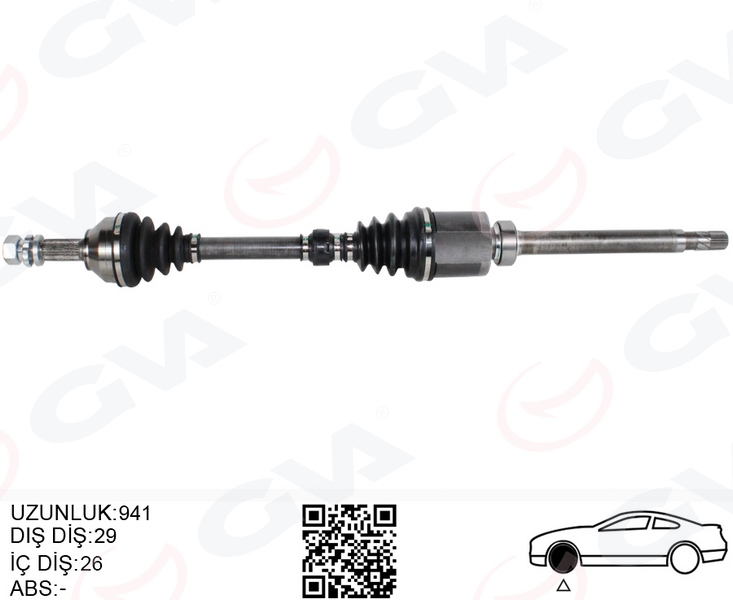 KOMPLE AKS SAĞ NISSAN QASHQAI 1.5L K9K J10 06-13 MANUEL VİTES