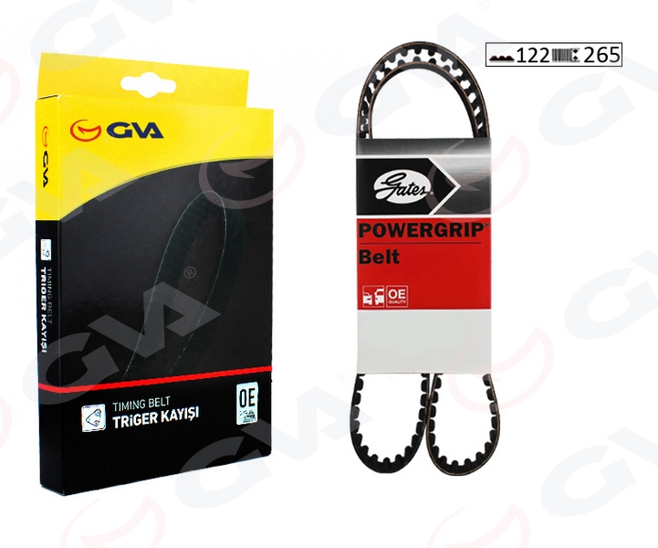 TRİGER KAYIŞI 122x265 VW CARAVELLA LT28 LT32 LT35 LT46 TRANSPORTER 2.5-2.4D-2.5D 10V 90 046109119E-074109119A