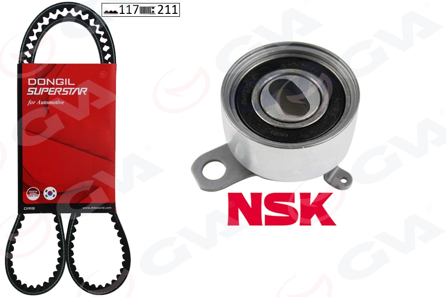 TRİGER KAYIŞ SETİ EKSANTRİK SETİ TOYOTA COROLLA 1.6L 4A-FE enjeksiyonlu AE101 AE111 92-00 1 KAY IŞ 1 RULMAN 117x210