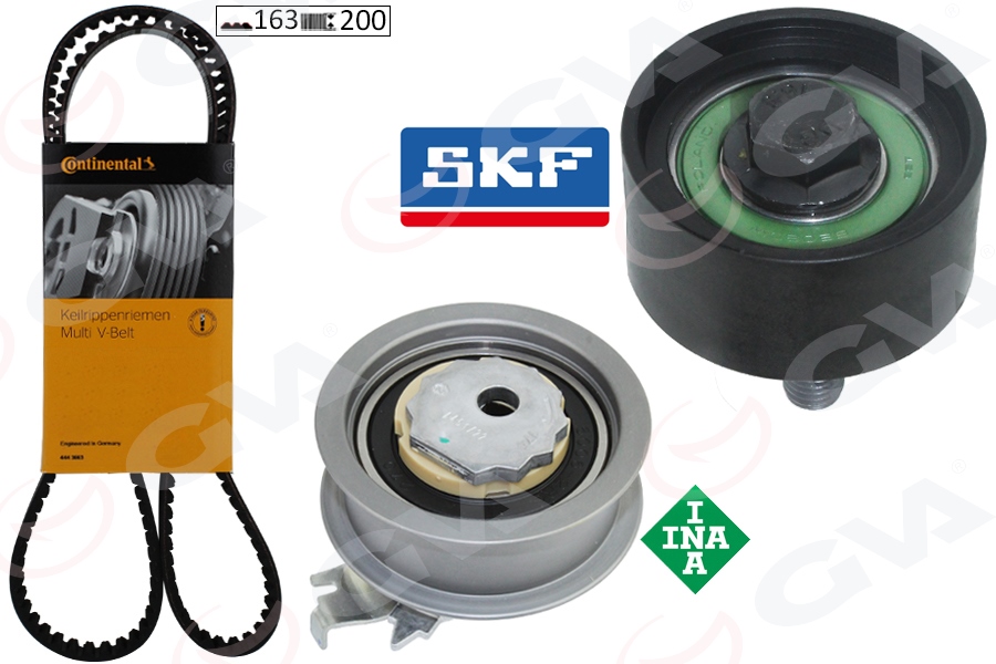 TRİGER SETİ 163 DİŞ GOLF7-PASSAT-POLO-A3-LEON 1.5 TSI DACA-DADA-DPCA-DPBA-CRJA 17 05E198119-04E198119