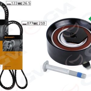 TRİGER SETİ 122x26.5-077x210 TRANSPORTER T4 2.4D 90-03 AJA K065323XS 2 KAYIŞ 1 GERGİ