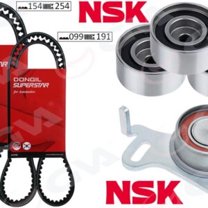 TRİGER KAYIŞ SETİ EKSANTRİK SETİ MITSUBISHI L200 2.5L 4D56T DI-D CR 4X2 4X4 KA4T KB4T 07-14 2 KAYIŞ 4 RULMAN 154x254 099x190 - KÜTÜKSÜZ