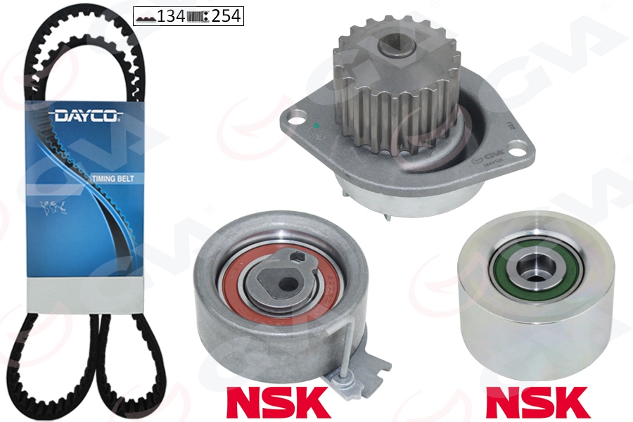 DEVİRDAİMLİ EKSANTRİK GERGİ KİTİ 134x254 P206-307-PARTNER-BERLINGO-C3-XSARA 1.6 16V NFU TU5JP4 0831.L7-0831.V1-0831.L6