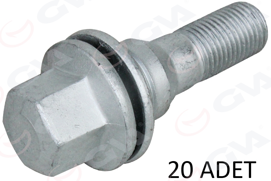 BİJON CİVATASI FLANŞLI-GEOMET CITROEN-DS-FIAT-OPEL-PSA 206-207-308-406-407-TOYOTA AA17-M12x1.25x17 PAKET ADET : 20