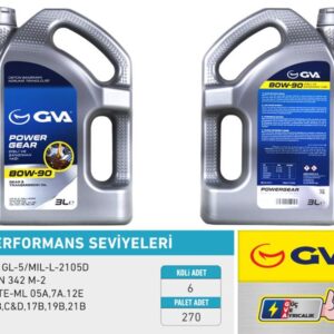 ŞANZIMAN YAĞI 80W90 3 LT API GL-5