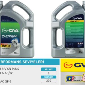 MOTOR YAĞI 5 LT 0W16 TAM SENTETİK API SP / SN-PLUS ILSAC GF-6B HIBRIT ARACLAR ICIN