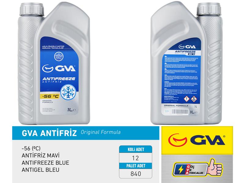 ANTİFRİZ 1 LT -56 C MAVİ Koli 12 Ad