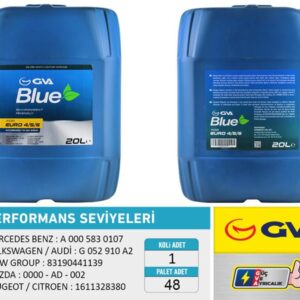 GVA BLUE SIVISI 20 LT EURO 4-5 / BİNEK EURO 6