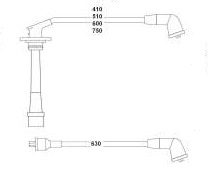 BUJİ KABLOSU DAIHATSU APPLAUSE 1.6L HD 16v A101 A111 89-  / FEROZA 1.6L 89-97