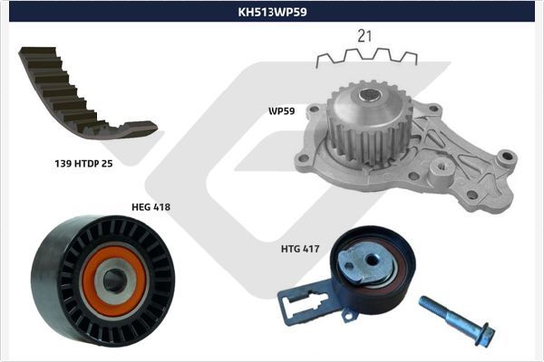 EKSANTRİK GERGİ KİTİ DEVİRDAİM P206-P207-P307-P2008-C1-C2-C3 I II II C3 PLURIEL XSARA II 1.4 HDI D V4TD FIESTA 1.4 TDCI 1609417380-2S6Q8591BA