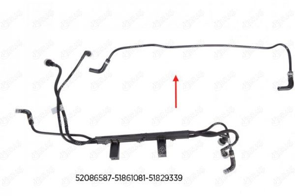 YAKIT BORUSU BRAKET HARİÇ EURO 5 DOBLO 1.3 D Multijet 10 51829339-51861081-52086587