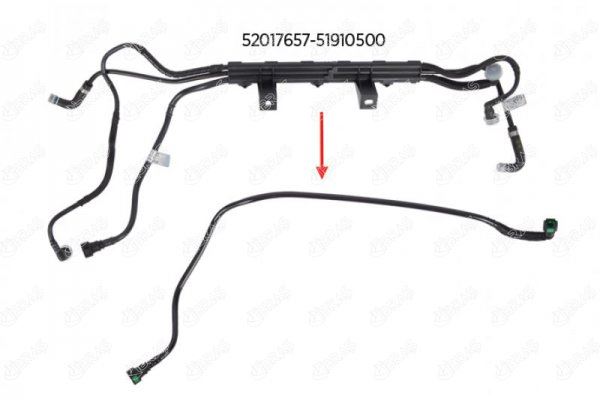 YAKIT BORUSU BRAKET HARİÇ EURO 5 DOBLO 1.3 D Multijet 13 51910500-52017657