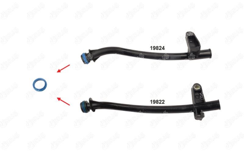YAĞ SEVİYE ÇUBUĞU BORUSU CONTASIOK İLE GÖSTERİLEN CONTA FORD FIESTA JV TD 1.8 RTN-RTP-RTQ 00-03 7T1Q6K815AA-YS6Q6K815AC-1406186