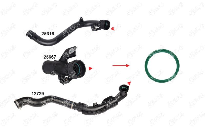 TURBO BORUSU CONTASI NISSAN JUKE-NV200 1.5DCI 12 144601FE0C