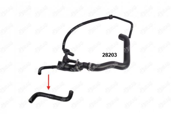 28203 RADYATÖR ÜST HORTUMUNUN -- İNCE HORTUMUN UÇ KISMI -- VW LT35-VOLT 2.5 N173 2D0122101A