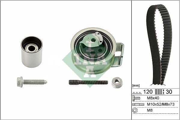 EKSANTRİK GERGİ KİTİ 120x300 BORA-GOLF-PASSAT 98-00 -A6-AROSA 00-05 1.9TDI-POLO 1.4 TDI 99-01 038198119B