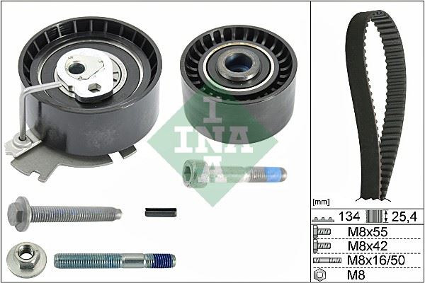EKSANTRİK GERGİ KİTİ P206-207-307-308-PARTNER-C2-C3-C4-XSARA-BERLINGO 1.6-1.6 16V TU5JP4 DFM SUCCE 1.6 16V 09-13 TU5JP4 0831.L3-0831.L2-0831.R9