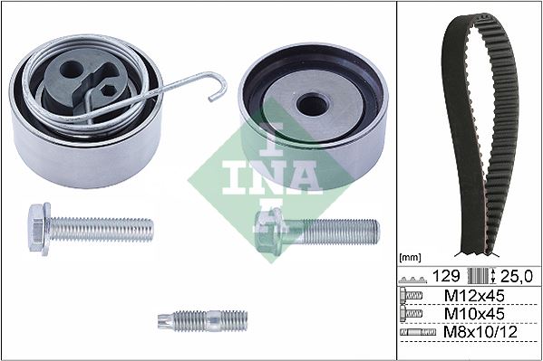 EKSANTRİK GERGİ KİTİ 129x250 ASTRA G 03-05 -ASTRA H 04- - 1.7 CDTI Z17DTL-Z17DTH-Y17DT 93196788-1606360