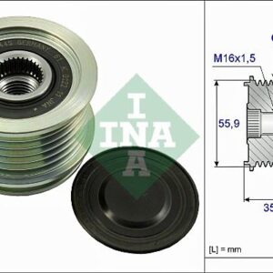ALTERNATÖR GERGİ RULMANI ALTERNATÖR KASNAĞI PASSAT-A4-A6 1.8-2.0 TFSI BZB 06B903119B-06B903119D