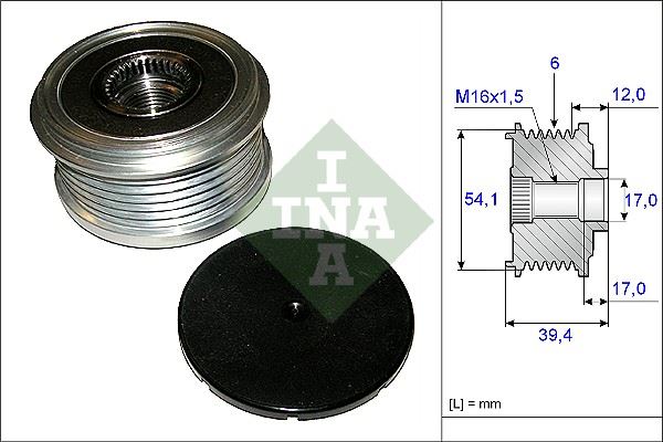ALTERNATÖR KASNAĞI RULMANLI FIESTA V 01-10 -FUSION 02-05 1.4 TDCI-MADA 2 1.4 CD 03 6 KANAL 2S6T10300-2S6TAC-Y40118300