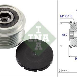 ALTERNATÖR KASNAĞI FOCUS 01-04 -FOCUS II 04- -MONDEO IV 07- -CONNECT 02- 1.8TDCI