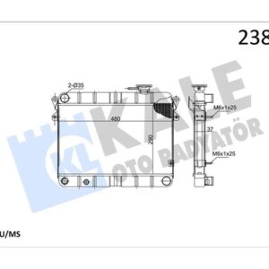 RADYATÖR M131 EM-YM 470x292x34 3 SIRA PN FANLI SİSTEM 850080770-5953475-85005296