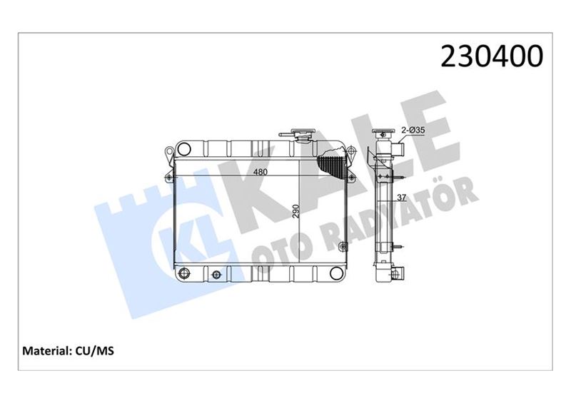 RADYATÖR M131 EM-YM 470x292x34 3 SIRA SUPER PS FANLI SİSTEM 850080770-5953475-85005296