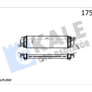 TURBO RADYATÖRÜ INTERCOOLER ALBEA 03 1.3JTD 457x116x40 AL AL SİSTEM