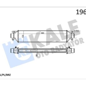 TURBO RADYATÖRÜ INTERCOOLER LINEA 1.4JTD 580x132x50 AL AL SİSTEM
