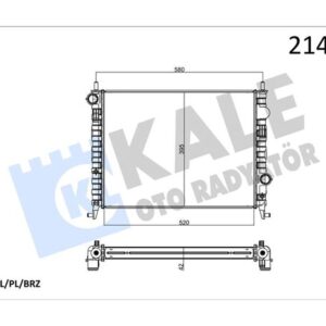 RADYATÖR ALBEA 1.3 JTD-PALIO YM-STRADA 06 AC 520X395x42 2 SIRA ALB SİSTEM 51806901-51718122