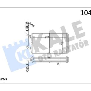 KALORIFER RADYATORU TRANSIT TURBO 96 99 TRANSIT V184 2.0TDCI 2.4TDCI 01 06