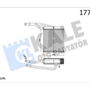 KALORİFER RADYATÖRÜ FOCUS-TOURNEO CONNECT 1.6 16V-1.8 16V-1.8 TDI 207x196x27 2 SIRA ALB 1062254-XS4H18476AB