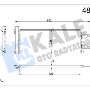 KLİMA RADYATÖRÜ KONDENSER PEUGEOT BOXER III-CITROEN JUMPERIII-FIAT DUCATO III 2.0-2.2-2.3-3.0- HD I-MJET