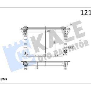 RADYATOR RENAULT-DACIA 2 SIRA PF SİSTEM 400X300X38