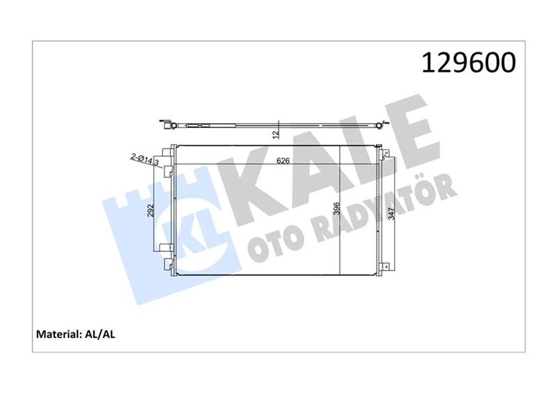 KLİMA RADYATÖRÜ KONDENSER RENAULT MEGANE II 03 SCENIC II 03 GRAND SCENIC II 03 1.5dCi 1.6 1.9dCi 2.0 8200115543-8671017589